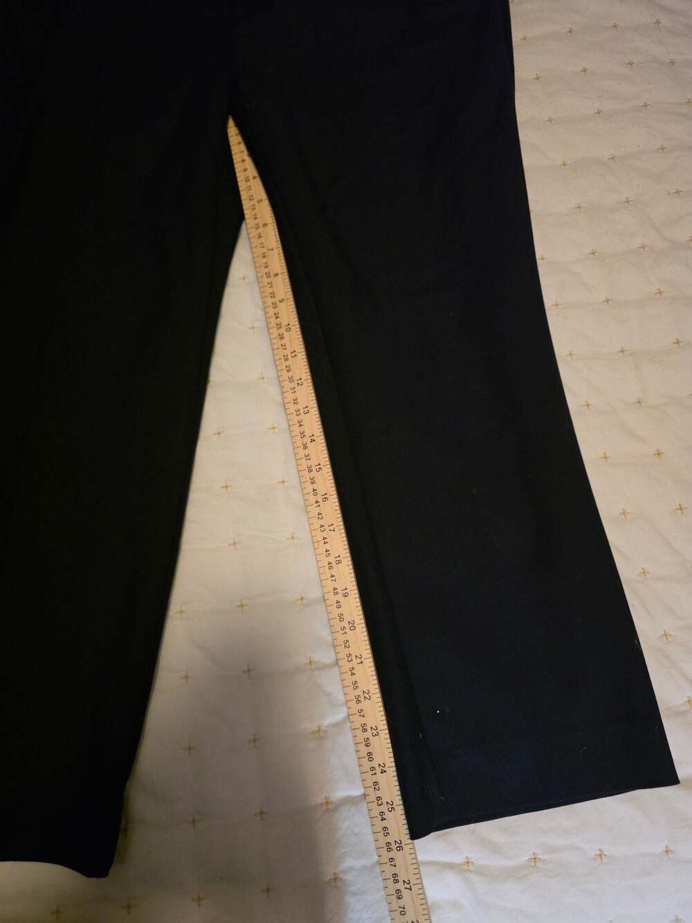 Chico's Women's Black Flex Waistband Straight Leg Pants Size 3P - Picture 2 of 7